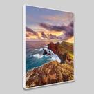 Quadro Sala Decorativo com Moldura Praia Paisagem Australia Vertical cor:MOLDURA BRANCAtamanho:130 X 90 X 3 CM