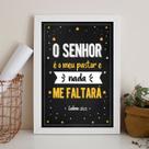 Quadro Salmo O Senhor É O MeuPastor 33x24cm