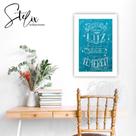 Quadro Salmos 27 Lettering Exclusivo