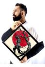 Quadro Samurai Arte Geométrica Forma Diamante Quadro Samurai Arte Geométrica Forma Diamante