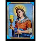 Quadro Santa Barbara Decorativo Grande 70x50cm Quadro Santa Barbara Decorativo Grande 70x50cm