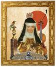 Quadro Santa Hildegarda de Bingen, Mod. 05, 30x25cm. Angelus Quadro Santa Hildegarda de Bingen, Mod. 05, 30x25cm. Angelus
