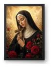 Quadro Santa Rita De Cássia Arte Sacra Decoração 50x70cm