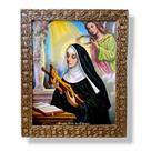 Quadro Santa Rita De Cassia Decorativo Parede Resinado 25x30