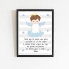 Quadro Santo Anjo Anjinho Menino 45x34cm - com vidro Quadro Santo Anjo Anjinho Menino 45x34cm - com vidro