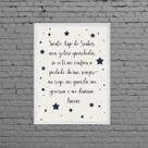 Quadro Santo Anjo Do Senhor Estrelinhas 33x24cm - com vidro Quadro Santo Anjo Do Senhor Estrelinhas 33x24cm - com vidro