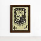 Quadro Santo Antônio Junino Moldura Marrom 22x32cm Quadro Santo Antônio Junino Moldura Marrom 22x32cm