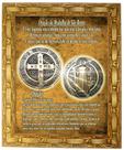 Quadro São Bento, medalha protetora, 03, 30x25cm. Angelus Quadro São Bento, medalha protetora, 03, 30x25cm. Angelus