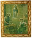 Quadro São Crispim e Crispiniano, Mod. 02, 30x25cm. Angelus