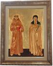 Quadro São Francisco E Santa Clara, Mod.01, 53x43cm. Angelus