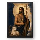 Quadro São João Batista Arte Sacra Moderna 50x70cm Quadro São João Batista Arte Sacra Moderna 50x70cm