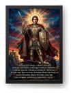 Quadro São Jorge Com Oração Poderosa De Proteção 21x30cm Quadro São Jorge Com Oração Poderosa De Proteção 21x30cm
