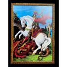 Quadro São Jorge Decorativo Grande 70x50cm Quadro São Jorge Decorativo Grande 70x50cm