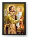 Quadro São José Com Menino Jesus No Colo 21x30cm