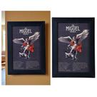 Quadro São Miguel Arcanjo com Oração Moldura Preta 35x25 cm Quadro São Miguel Arcanjo com Oração Moldura Preta 35x25 cm