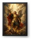 Quadro São Miguel Arcanjo Vitória Celestial 15x21cm Quadro São Miguel Arcanjo Vitória Celestial 15x21cm