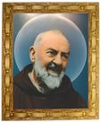 Quadro São Padre Pio de Pietrecina, Mod.03, 30x25cm. Angelus