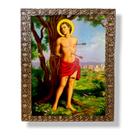 Quadro São Sebastião Decorativo Resinado 25x30 Quadro São Sebastião Decorativo Resinado 25x30