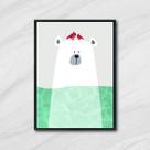Quadro Sea Bear 33x24cm - com vidro Quadro Sea Bear 33x24cm - com vidro