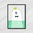 Quadro Sea Bear II 24x18cm - com vidro