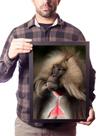 Quadro Selvagem Babuíno Gelada Animal Decoração Sala