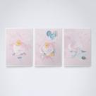 Quadro sem moldura baby elefante rosa Trio-18