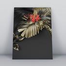 Quadro sem molduracabeça de espinhos dourados