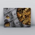 Quadro sem molduracarta em ouro