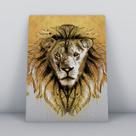 Quadro sem molduraface tigre dourada
