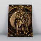 Quadro sem molduramaquiagem dourada