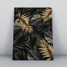 Quadro sem molduraplantas tropicais cor de ouro Quadro sem molduraplantas tropicais cor de ouro