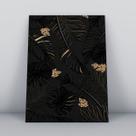 Quadro sem molduraplantas tropicais douradas 2 Quadro sem molduraplantas tropicais douradas 2