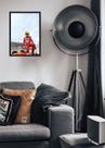 Quadro Senna Pista Ayrton com Vidro e Moldura Preta Tam:A4