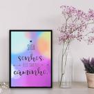 Quadro Seus Sonhos Sabem O Caminho 33x24cm Quadro Seus Sonhos Sabem O Caminho 33x24cm