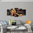 Quadro Sherlock Holmes Para Quarto Mosaico 5 Peças Séries