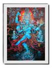 Quadro Shiva Deus Destruidor & Regenerador Moldura Branca