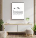 Quadro Significado Netflix 60x40cm