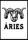 Quadro Signo De Áries Tam A3 com Moldura