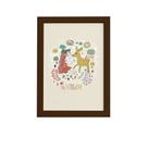 Quadro Signo Virgem para Quarto Moldura Marrom 22x32cm