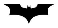 Quadro Símbolo Batman Mdf Decorativo Vazado 3mm 60x30 Preto