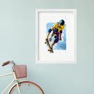Quadro Skate Menino Skater - 60x48cm
