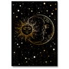 Quadro Sol e Lua Placa Decorativa MDF 20x30 3mm 4k Sala Quarto