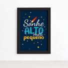 Quadro Sonhe Alto Meu Pequeno Sistema Solar 22x32cm Quadro Sonhe Alto Meu Pequeno Sistema Solar 22x32cm
