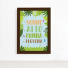 Quadro Sonhe Alto Minha Pequena Safari Mold Marrom 22x32cm Quadro Sonhe Alto Minha Pequena Safari Mold Marrom 22x32cm