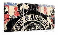 Quadro Sons Of Anarchy Séries 1 Decorativo Em Tecido 3 Peças