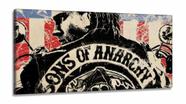 Quadro Sons Of Anarchy Séries 1 Decorativo em Tecido Canvas 130x60