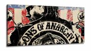 Quadro Sons Of Anarchy Séries Decorativoem Tecido Canvas 130x60