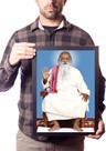 Quadro Sri Aurobindo Guru Decoração Quadro Sri Aurobindo Guru Decoração