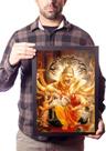 Quadro Sri Narasimha Kavacha Proteção Mantra Arte Decoração Quadro Sri Narasimha Kavacha Proteção Mantra Arte Decoração
