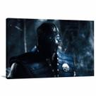 Quadro Sub Zero decorativo Mortal Kombat - Tela em Tecido